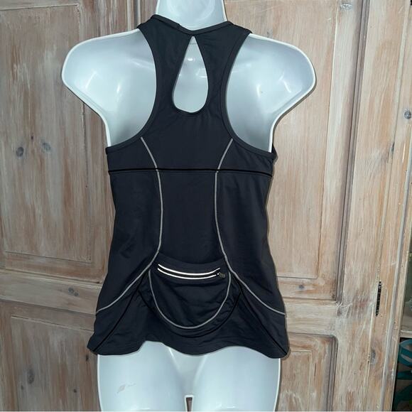 Athleta Tank Top Work Out Athletic Yoga Shirt Built in Bra Women’s Small - Picture 3 of 6